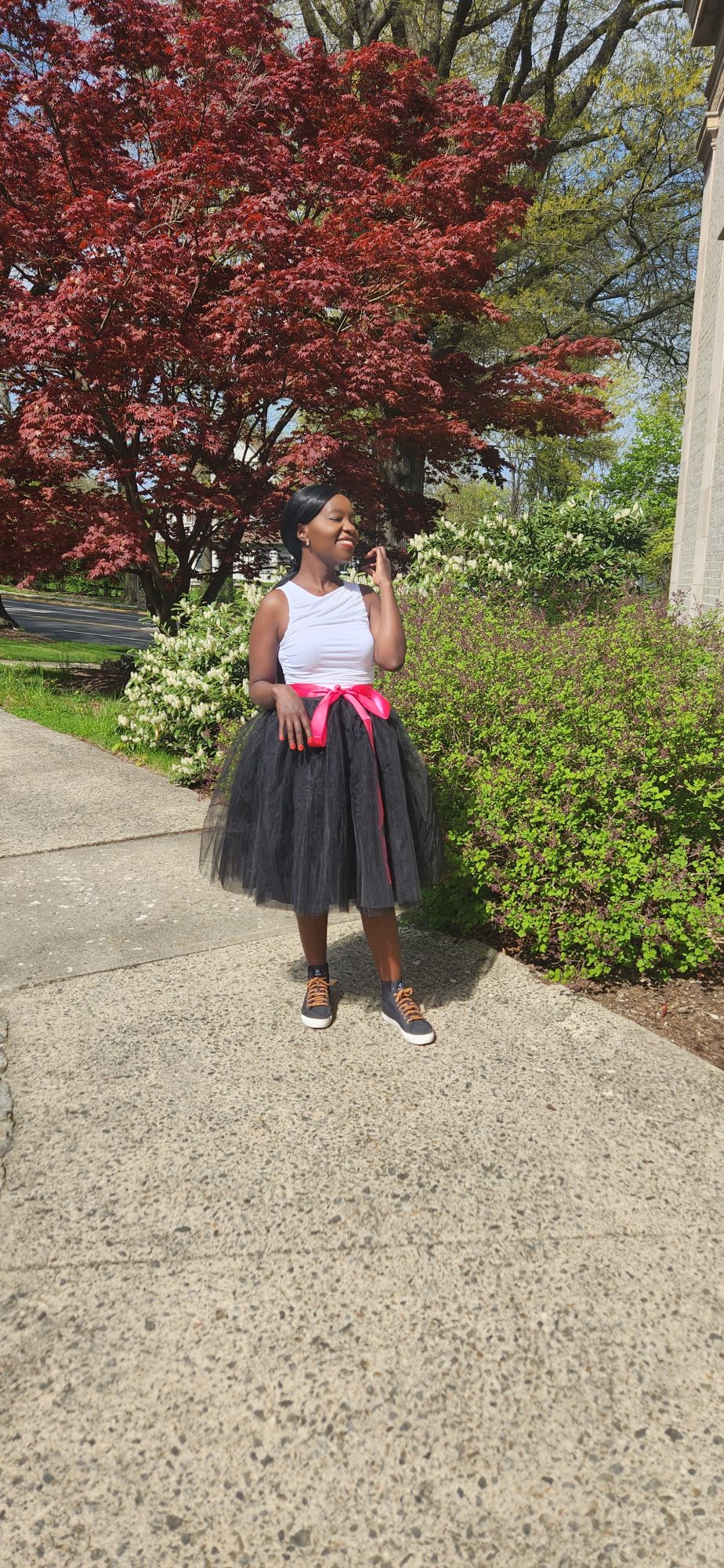 easy ways to style black tulle skirts