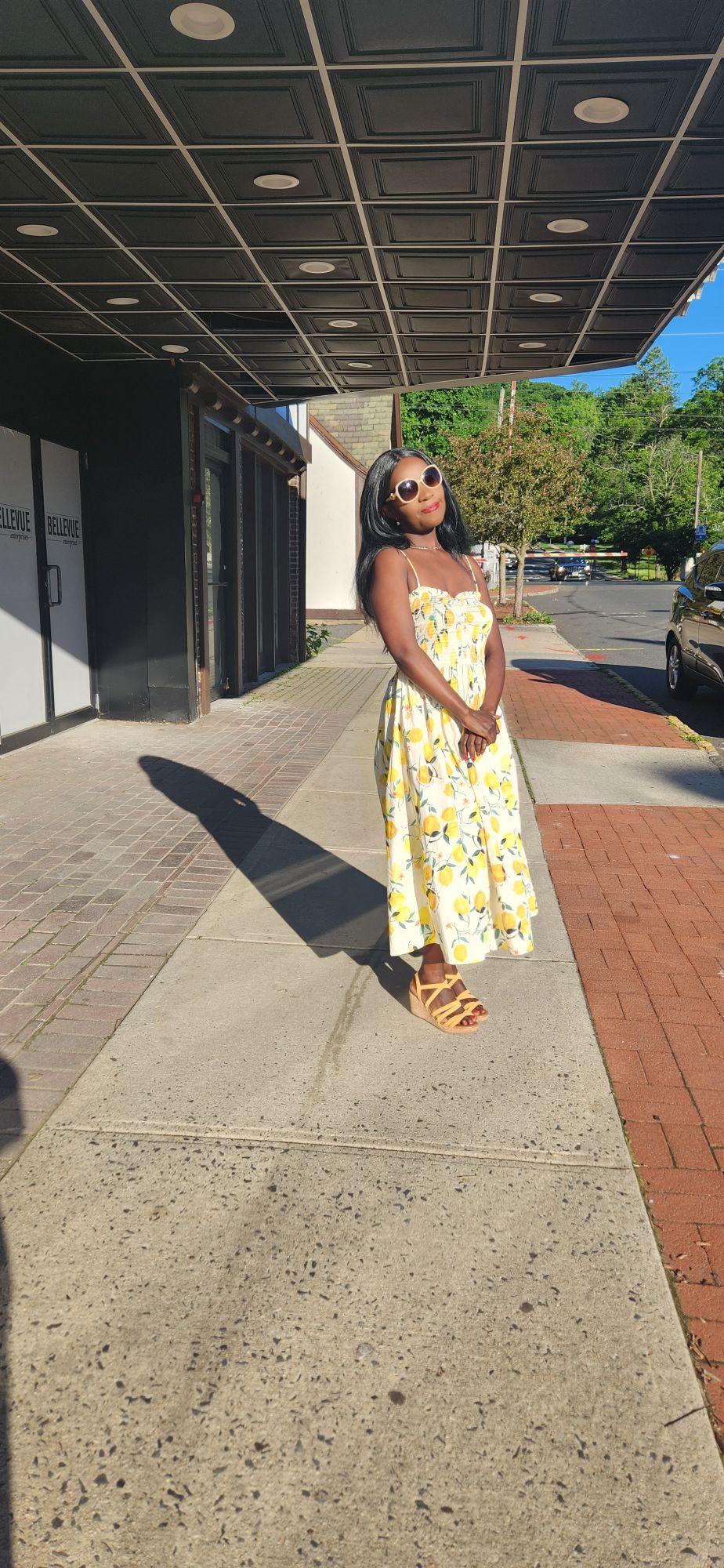 Kick Off Summer With a Lemon Print Maxi Dress