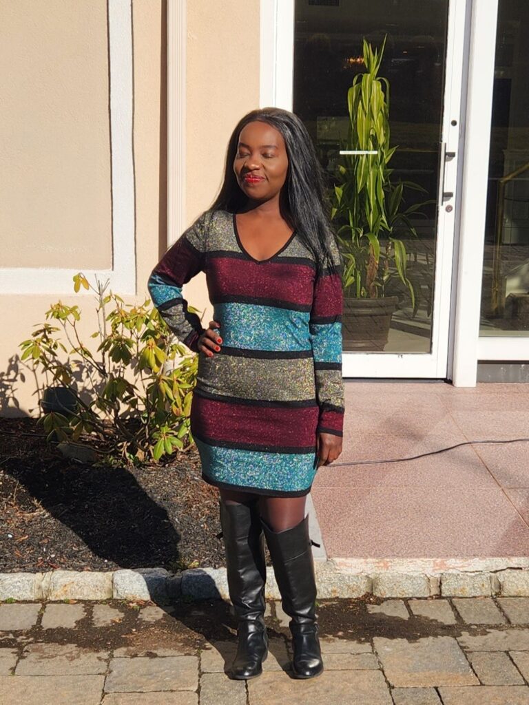 Colorblock Sweater Dresses for winter